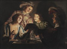 Musical Group by Candlelight, 1623. Creator: Honthorst, Gerrit, van (1592-1656).