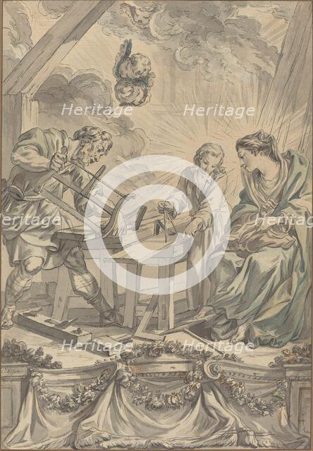 The Holy Family in the Carpenter's Shop, c. 1755. Creator: Charles Eisen.