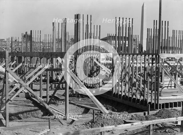 Council of National Defense Headquarters Under Construction, 1917. Creator: Harris & Ewing.