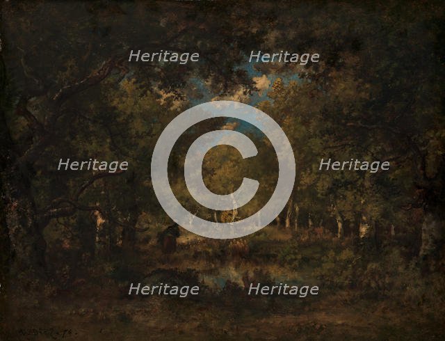 The Forest of Fontainebleau, 1874. Creator: Narcisse Virgile Diaz de la Pena.