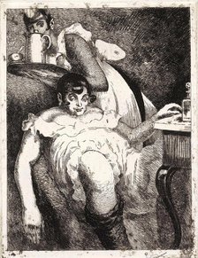 Lady of the manor. From the Series The Seven Deadly Sins, 1923. Creator: Vasyl' Masyutin.