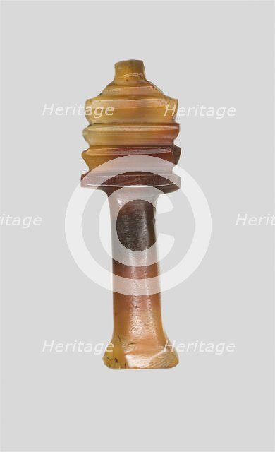 Amulet of a Djed Pillar, Egypt, Third Intermediate Period, Dynasty 21-25 (1070-656 BCE). Creator: Unknown.