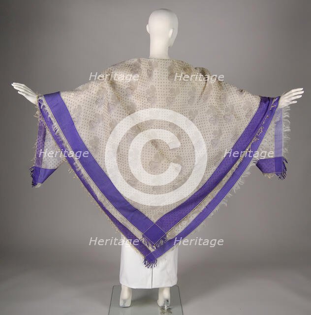 Shawl, possibly American, 1840-60. Creator: Unknown.