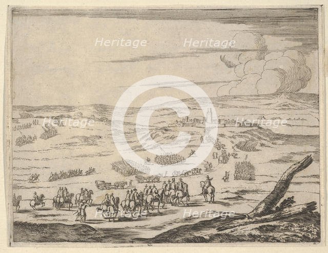 Despite the Corageous Opposition of the Germans and the Spanish, Francesco I d'Este, at th..., 1659. Creator: Bartolomeo Fenice.