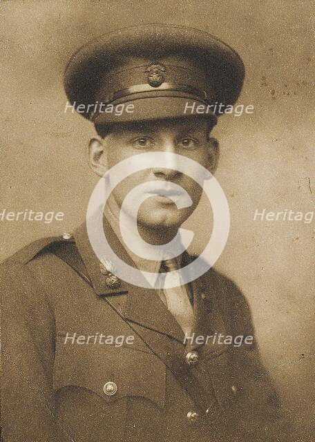 Portrait of the poet Siegfried Loraine Sassoon (1886-1967) , 1915. Creator: Beresford, George Charles (1864-1938).