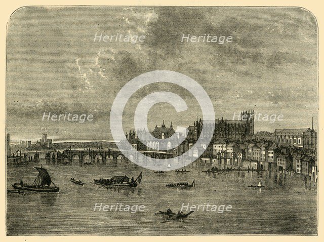 'Westminster Bridge', (1881). Creator: Unknown.