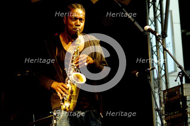 Soweto Kinch, Imperial Wharf Jazz Festival, London, 2011. Artist: Brian O'Connor