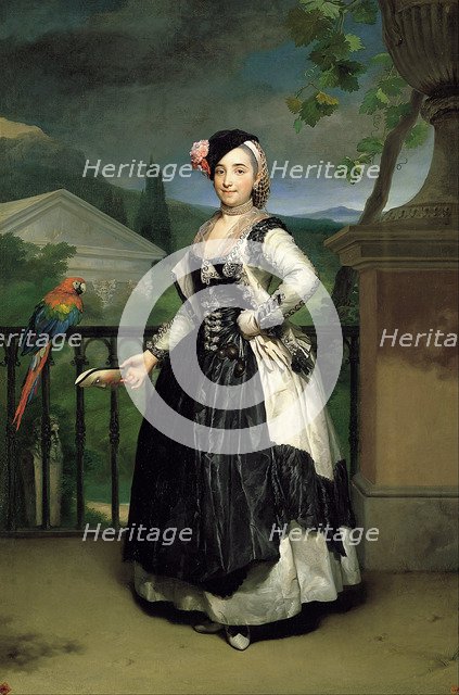 Portrait of Isabel Parreno Arce Ruiz de Alarcon y Valdés, Marchioness of Llano. Artist: Mengs, Anton Raphael (1728-1779)