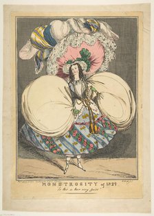 Monstrosity of 1829: "Lo this is their very guise", 1829. Creator: Attributed to William Heath ('Paul Pry') (British, London 1795-1840 Hampstead).