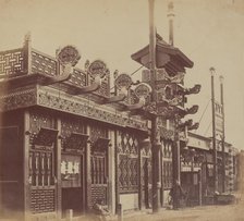 Shops and Street, Chinese City of Pekin, October 1860, 1860. Creator: Felice Beato.