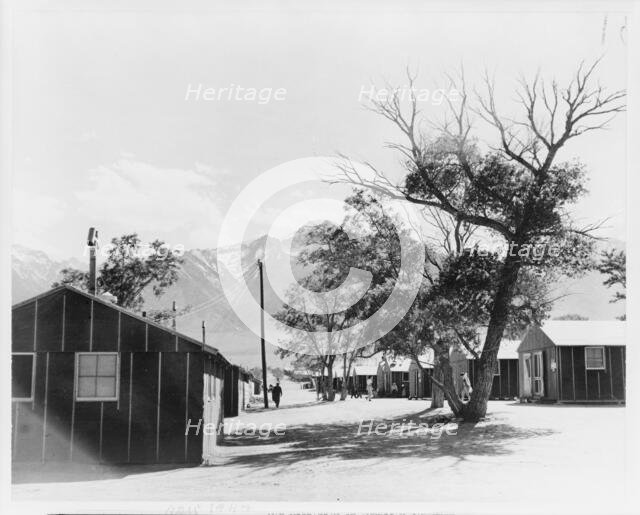Japanese relocation, California, 1942. Creator: Dorothea Lange.