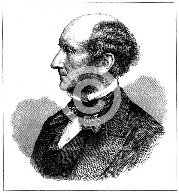 John Stuart Mill, British social reformer and philosopher, 1873. Artist: Unknown
