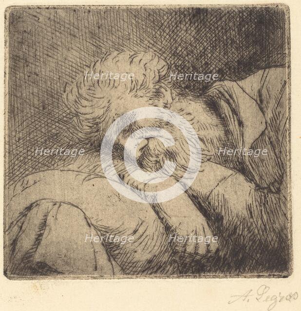 Sleeping Beggar (Mendiant endormi). Creator: Alphonse Legros.