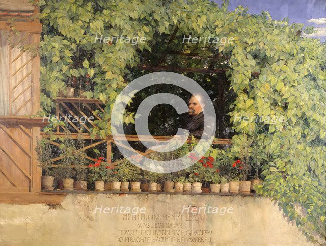 Portrait of Friedrich Nietzsche (1844-1900), 1894. Creator: Stoeving, Curt (1863-1939).