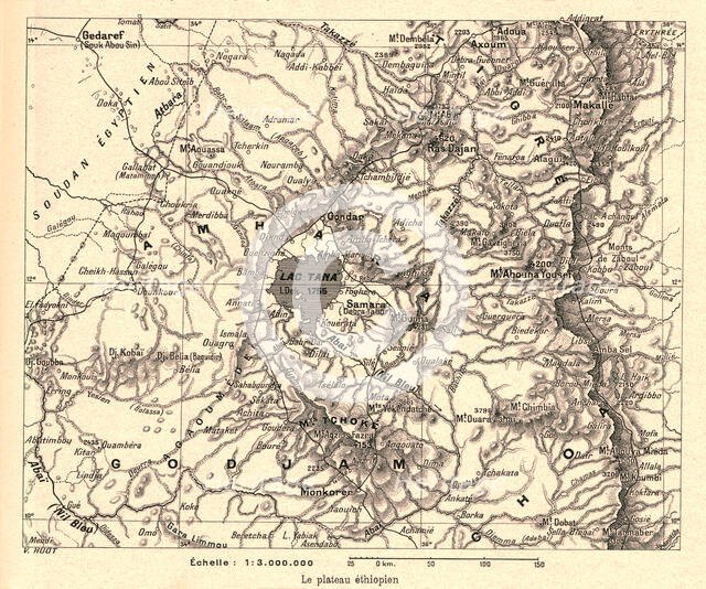 ''Le plateau ethiopien; Le Nord-Est Africain', 1914. Creator: Unknown.