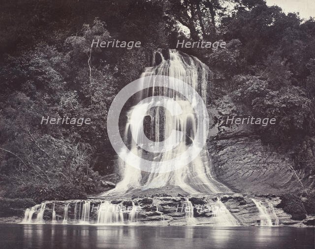 Kakahi Fall near Tawhata - Wanganui [sic] River, 1885. Creator: Burton Brothers.