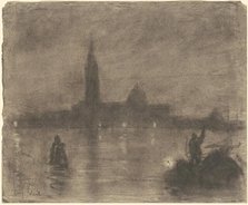Evening, San Giorgio Maggiore, Venice, c. 1900-1920. Creator: Eugene Laurent Vail.
