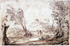 'Landscape', 17th century. Artist: Guercino