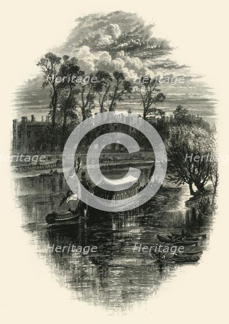 'A Gala Day at Hampton Court', c1870.