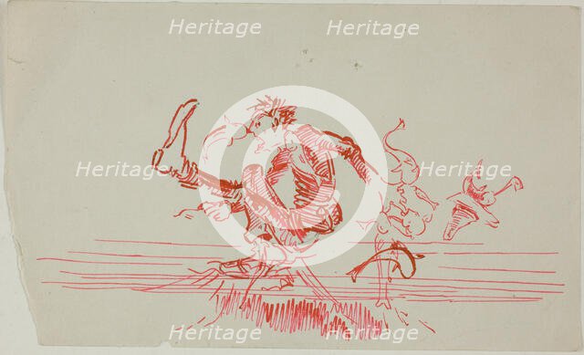 Man Attacked by Several Fish, n.d. Creator: Anders Leonard Zorn.