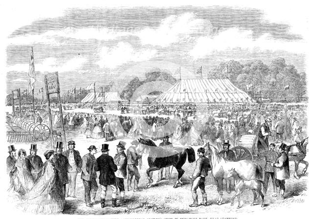 The Northamptonshire Agricultural Society's show in Burghley Park, near Stamford, 1862. Creator: Unknown.