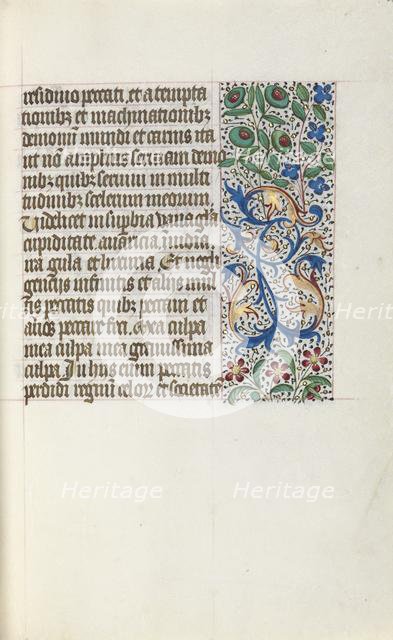 Book of Hours (Use of Rouen): fol. 25r, c. 1470. Creator: Master of the Geneva Latini (French, active Rouen, 1460-80).