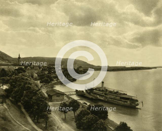 Steamboat on the Danube at Hainburg, Lower Austria, c1935. Creator: Unknown.