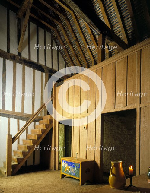 Interior of the Medieval Merchant's House, French Street, Southampton, Hampshire, 1988. Artist: Paul Highnam