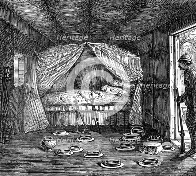 The King of Ashantee's bed, 1874. Creator: Unknown.