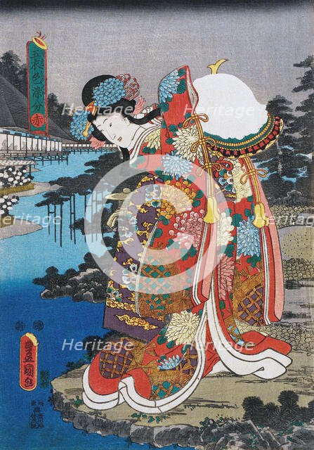 Red, between c1847 and c1852. Creator: Utagawa Kunisada.