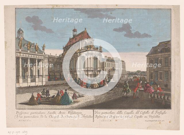View of the Chapel of Palace Versailles, 1755-1779. Creator: Johann Friedrich Leizelt.