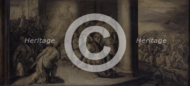 Saint Luke Appearing at the Curch of Our Lady in Tripoli, c1560-1600. Creator: Martin de Vos.