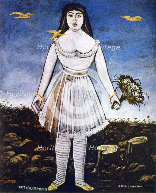 'The Actress Margarita', 1909. Artist: Niko Pirosmanishvili