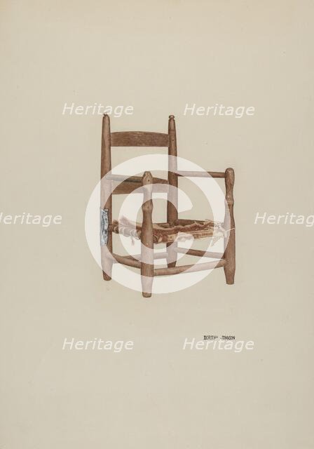 Child's Armchair, c. 1939. Creator: Dorothy Johnson.