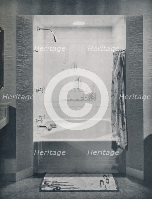 'New four foot square Neo-Angle Bath', 1935. Artist: Drix Duryea.
