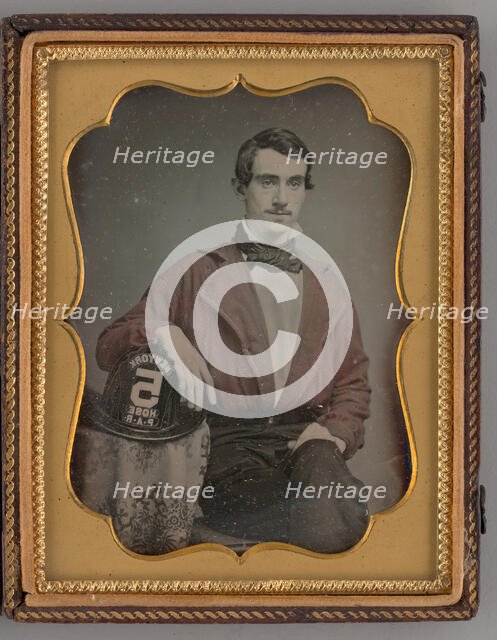 Untitled (Portrait of a Seated Man), 1857. Creator: Unknown.