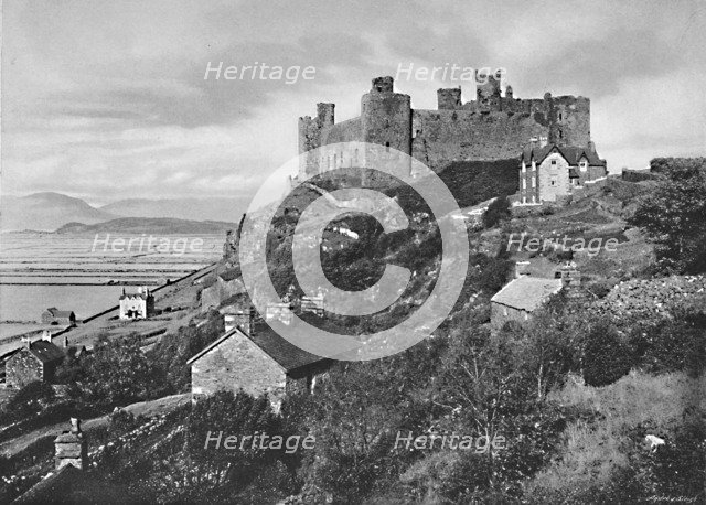 'Harlech Castle', c1896. Artist: Catherall & Pritchard.