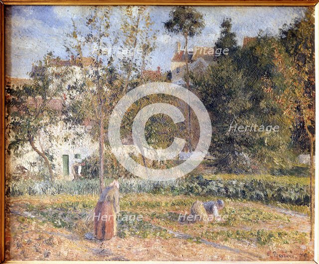 'Potager Garden at l'Ermitage Pontoise', 19th century. Creator: Pissarro, Camille (1830 - 1903).