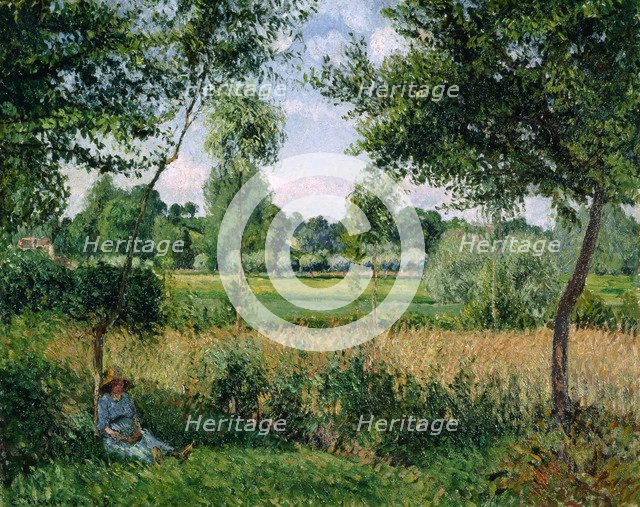 Morning Sunlight Effect, Eragny, 1899. Artist: Pissarro, Camille (1830-1903)