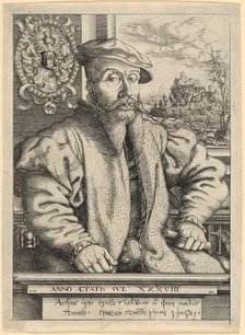 Portrait of Dr Georg von Roggenbach at the age of 38, 1554. Creator: Lautensack; Hans Sebald (1524-1563).