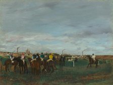 The Races, 1871-1872. Creator: Edgar Degas.