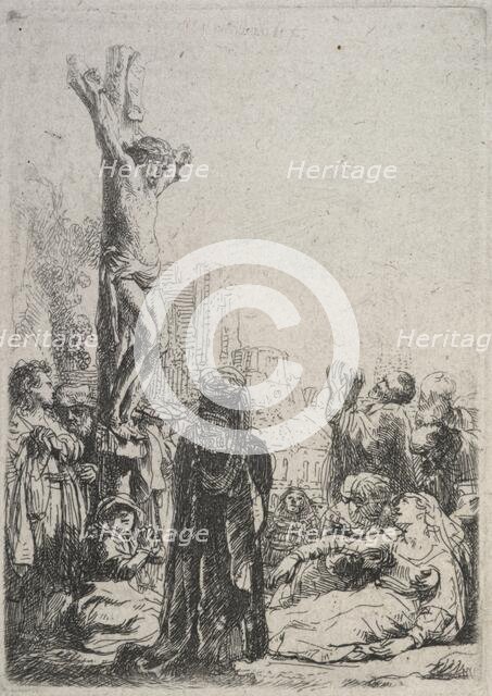 The crucifixion: small plate, c.1635. Creator: Rembrandt Harmensz van Rijn.