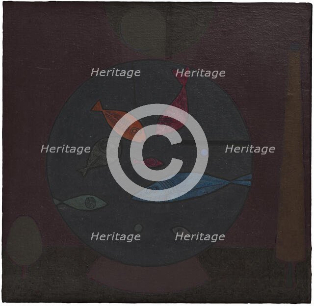 Fishes in a Circle, 1926. Creator: Klee, Paul (1879-1940).