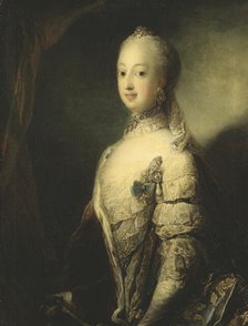 Sofia Magdalena, Queen of Sweden, 1765. Creator: Carl Gustaf Pilo.