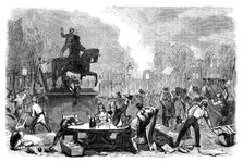 Reform riots in Queen's Square, Bristol, 1831 (c1895). Artist: Unknown
