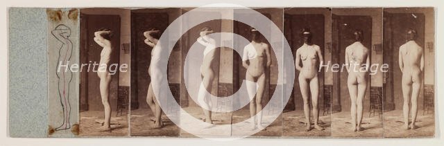 Nude Series #37, Brooklyn No. 2, c1883. Creator: Thomas Eakins.