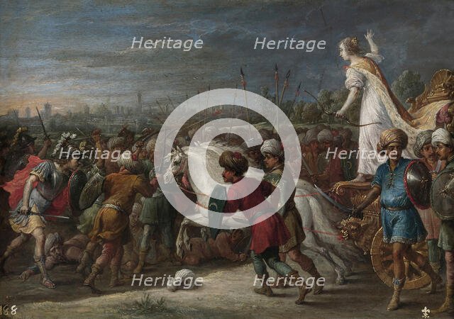 Armida in the battle against the Saracens, 1628-1630. Creator: Teniers, David, the Younger (1610-1690).