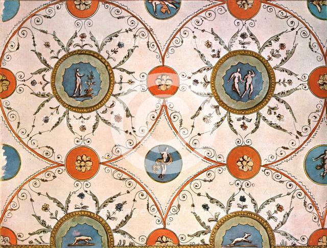 Design for a ceiling-painting, Italy, (1928).  Creator: Unknown.