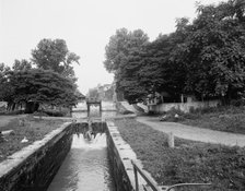 Lower locks, C & O canal, Washington, D.C., c.between 1910 and 1920. Creator: Unknown.