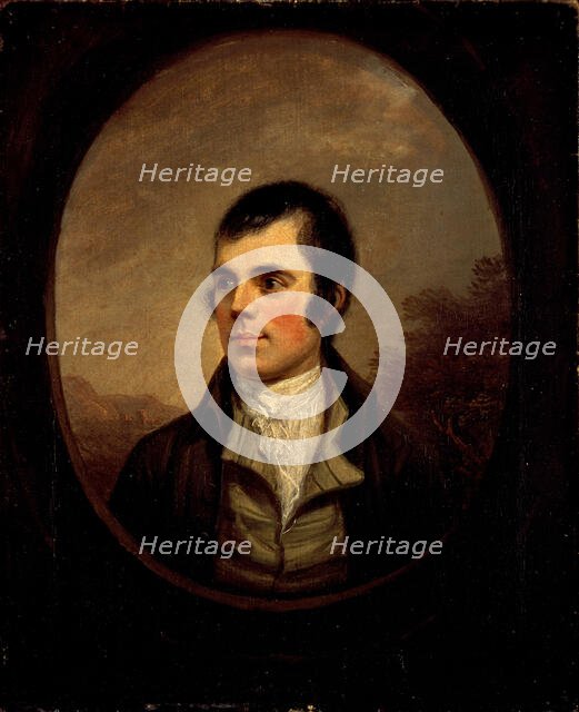 Portrait of Robert Burns (1759-1796), 1787. Creator: Nasmyth, Alexander (1758-1840).